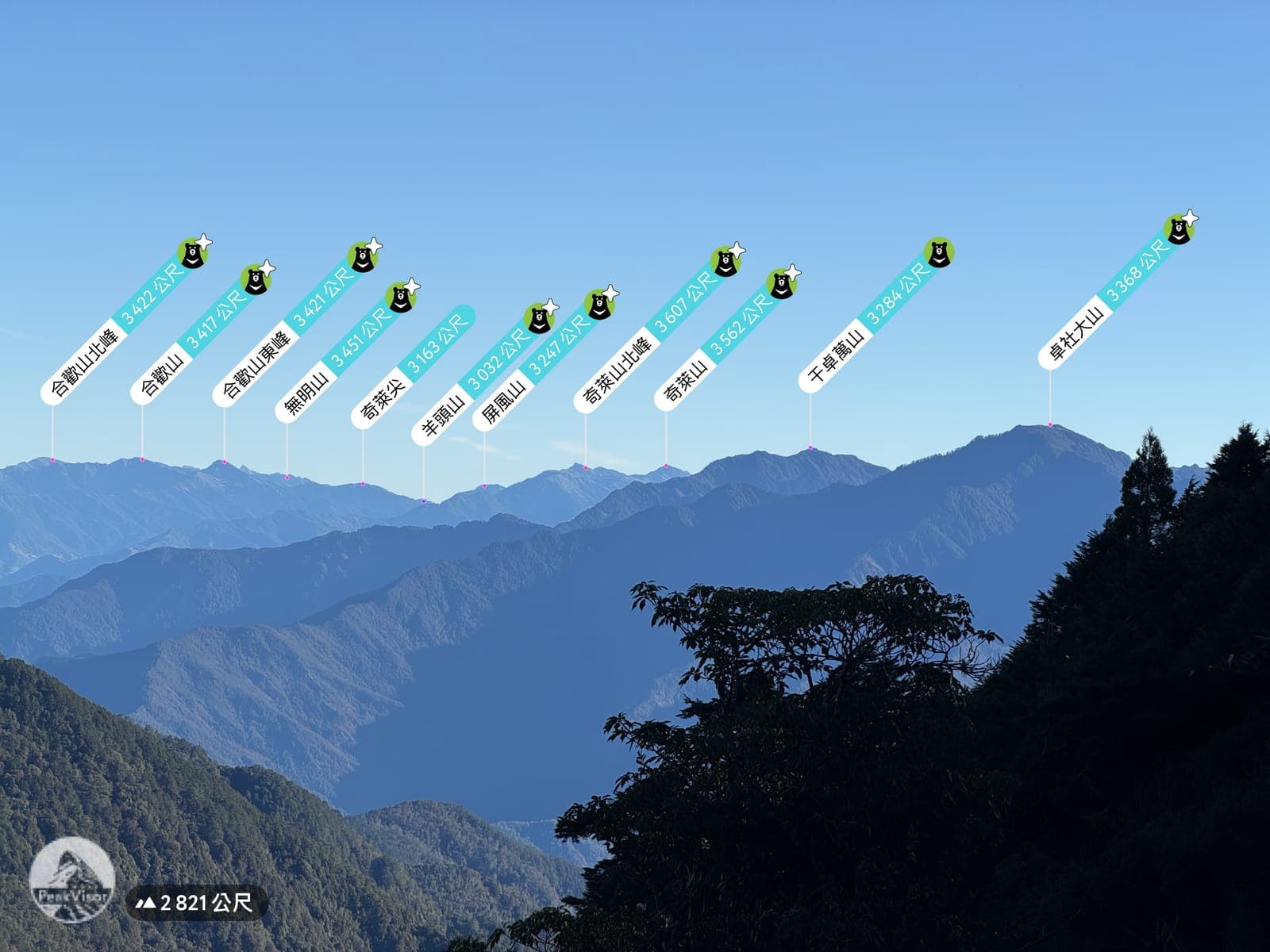 干卓萬群峰|干卓萬山、牧山、火山、卓社大山